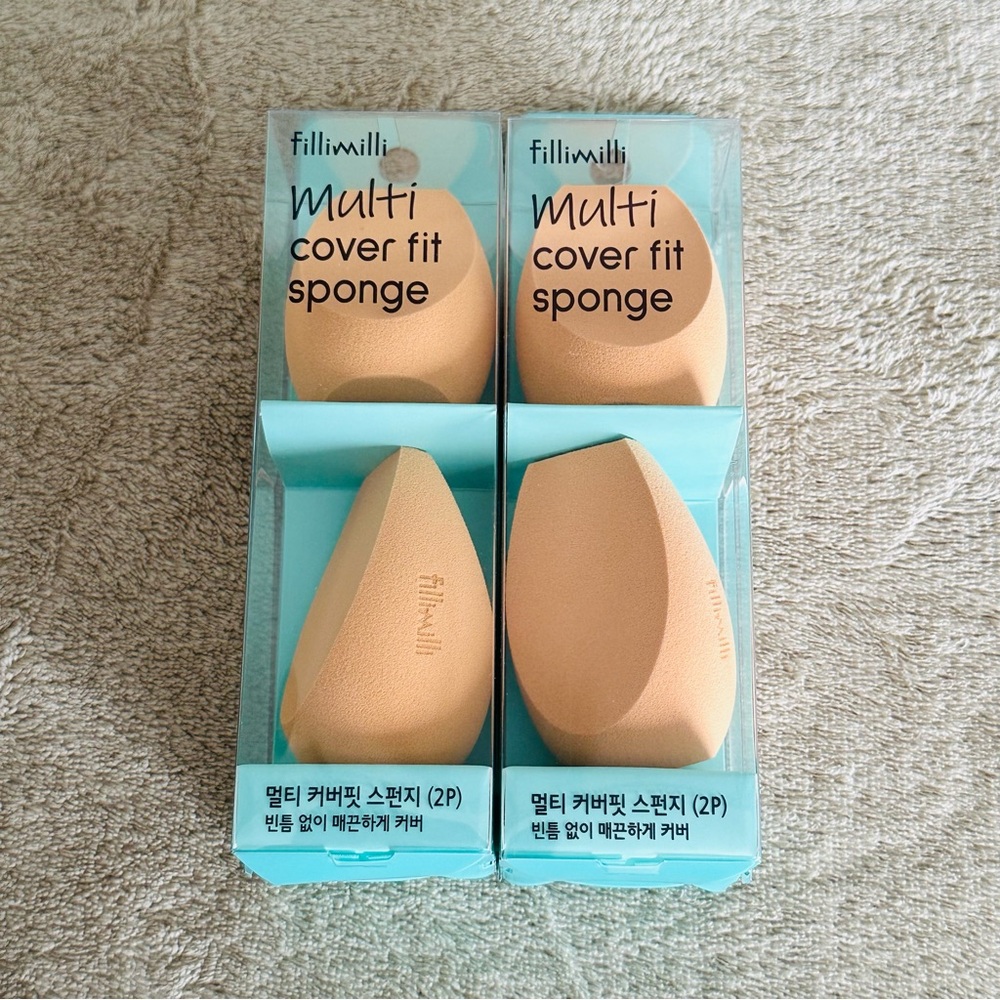 Fillimilli Multi Cover Fit Makeup Sponge - set of 2